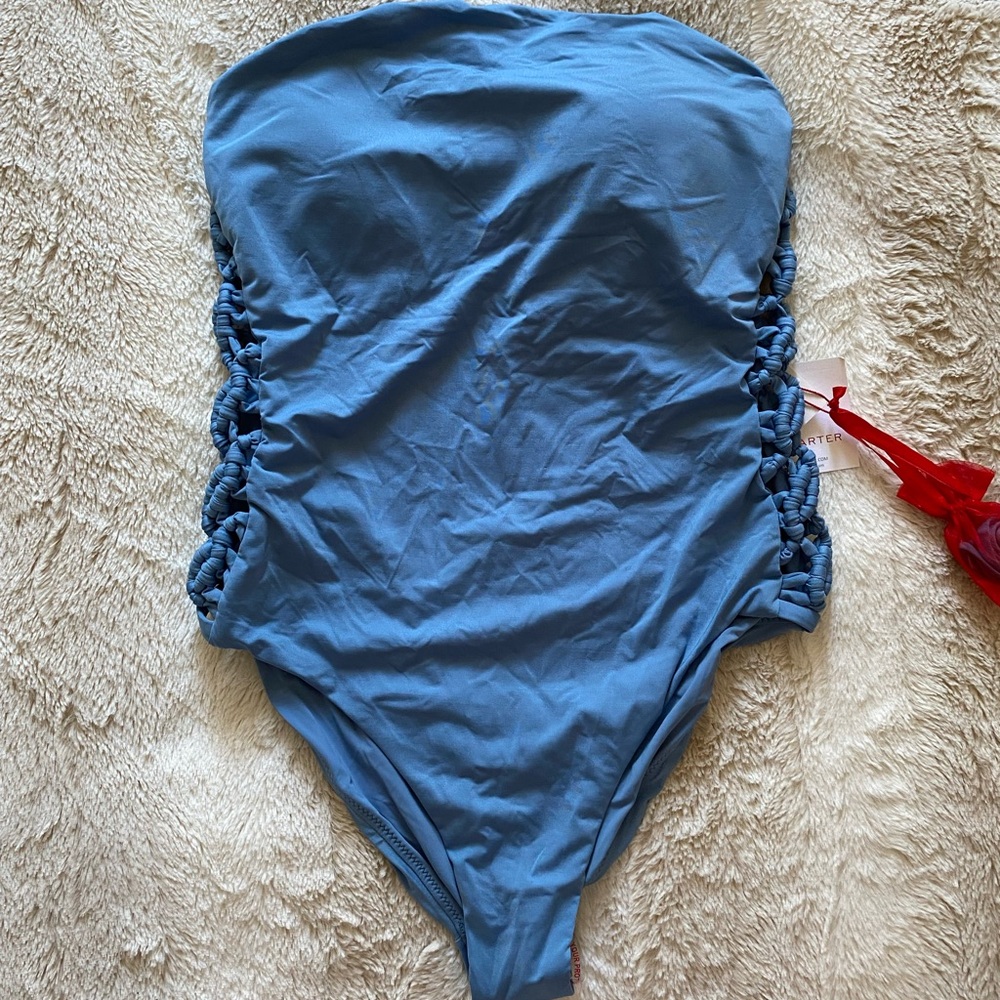 RED CARTER ONE PIECE BATHING SUIT